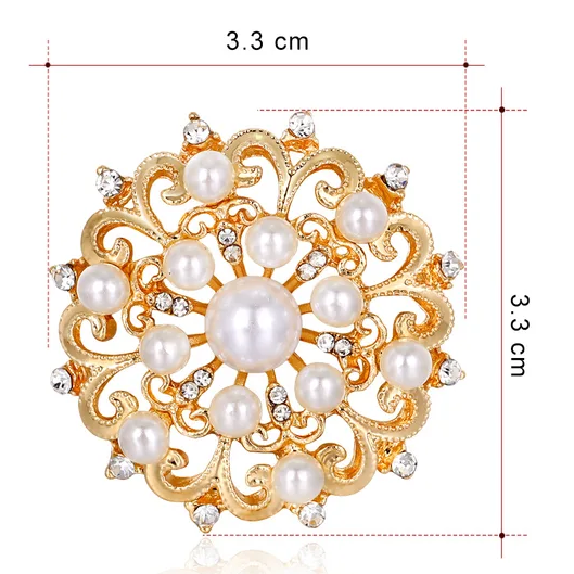 Pearl Hijab Brooch