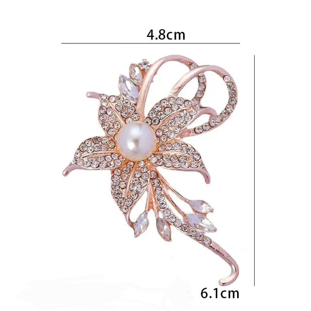 Luxury Flower Hijab Brooch