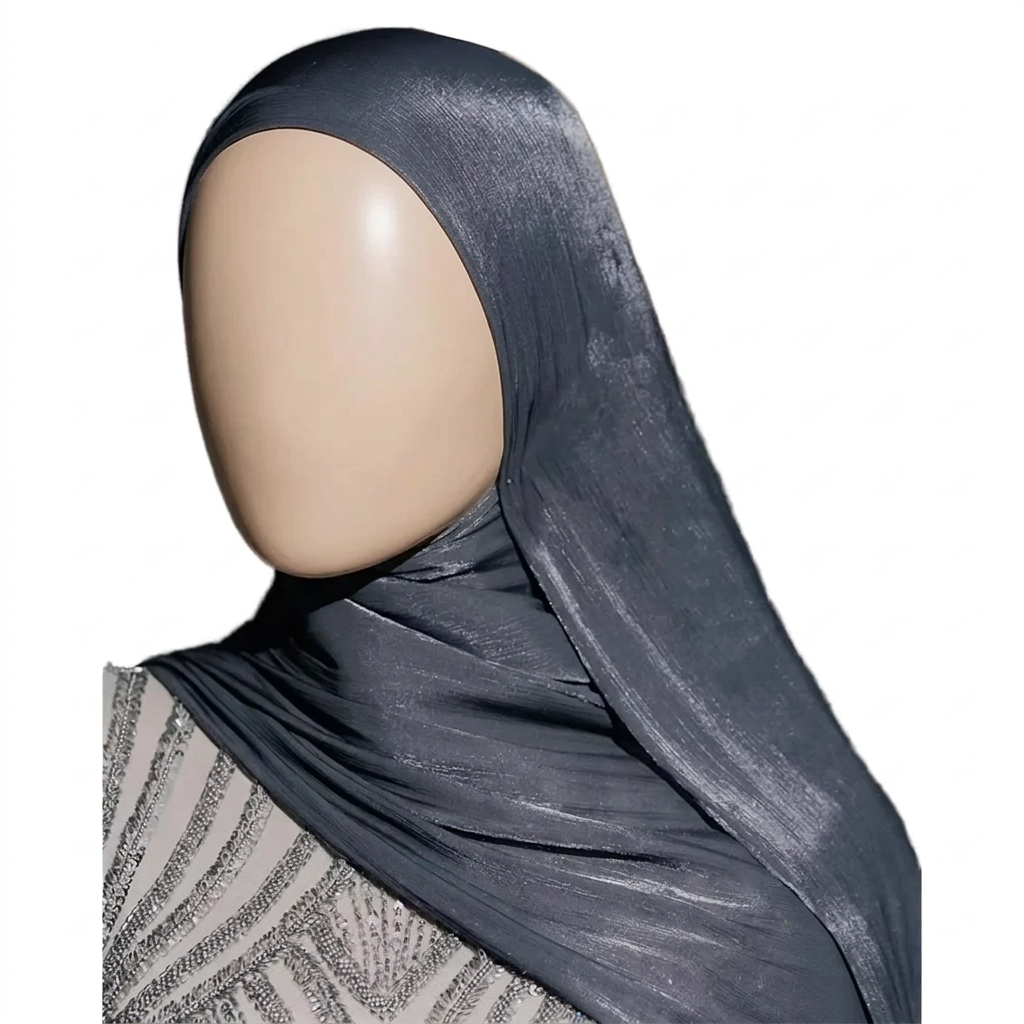 Shimmering Silk Chiffon Scarf