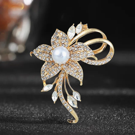Luxury Flower Hijab Brooch