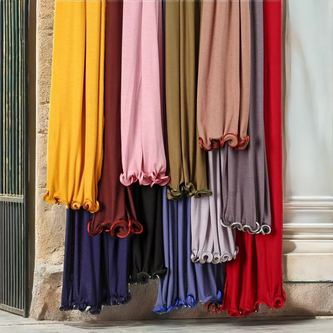 Satin Rope Jersey Scarf