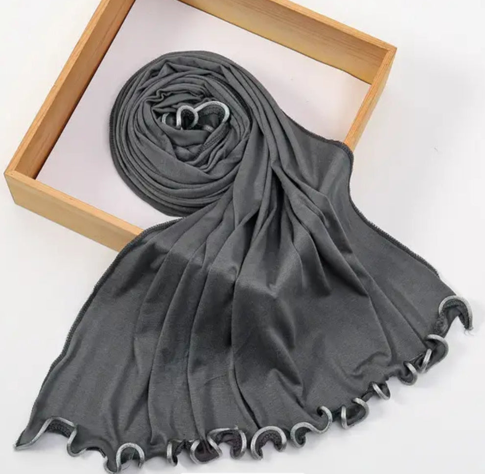 Satin Rope Jersey Scarf