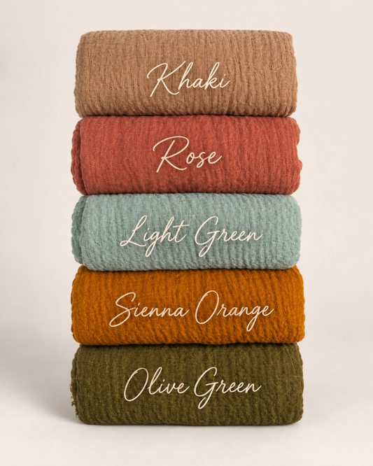 Crinkle Cotton Scarf