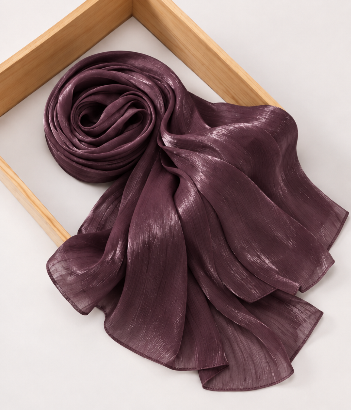 Shimmering Silk Chiffon Scarf