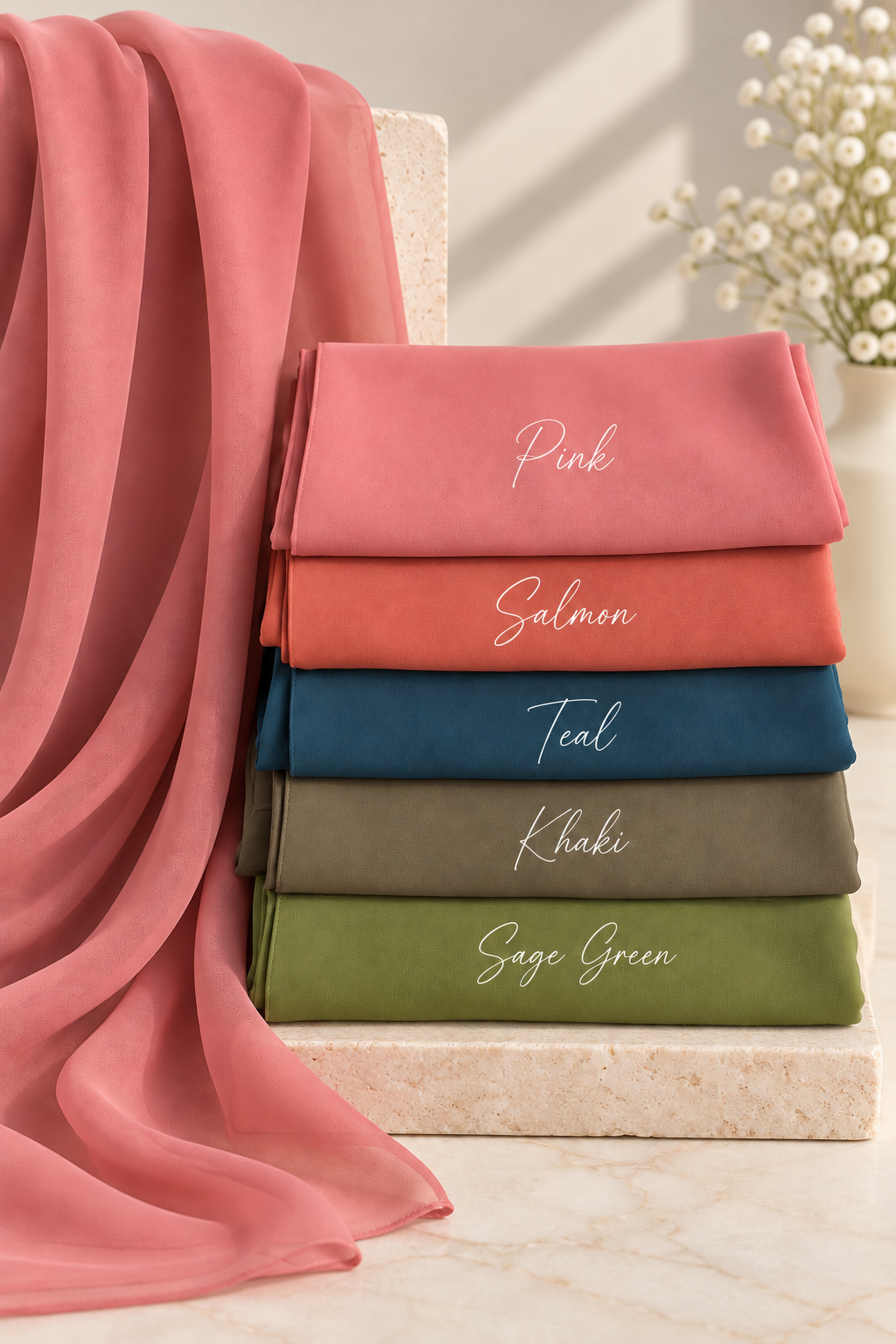 Georgette Chiffon Scarf
